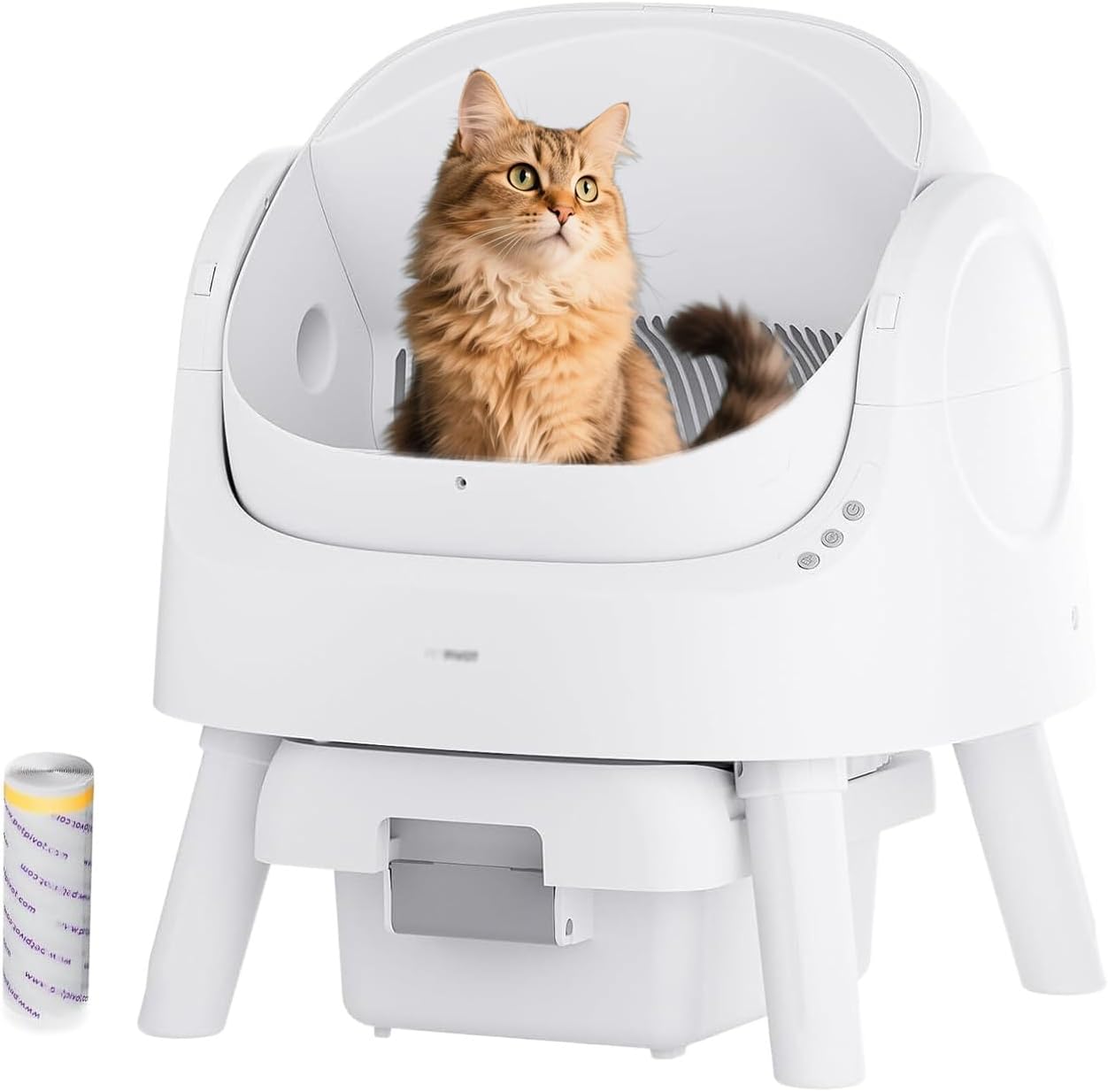 Selbstreinigende Katzentoilette – Automatische Reinigung, 10L Großes Fassungsvermögen, XL Katzenklo, Ideal für Vielbeschäftigte Haushalte