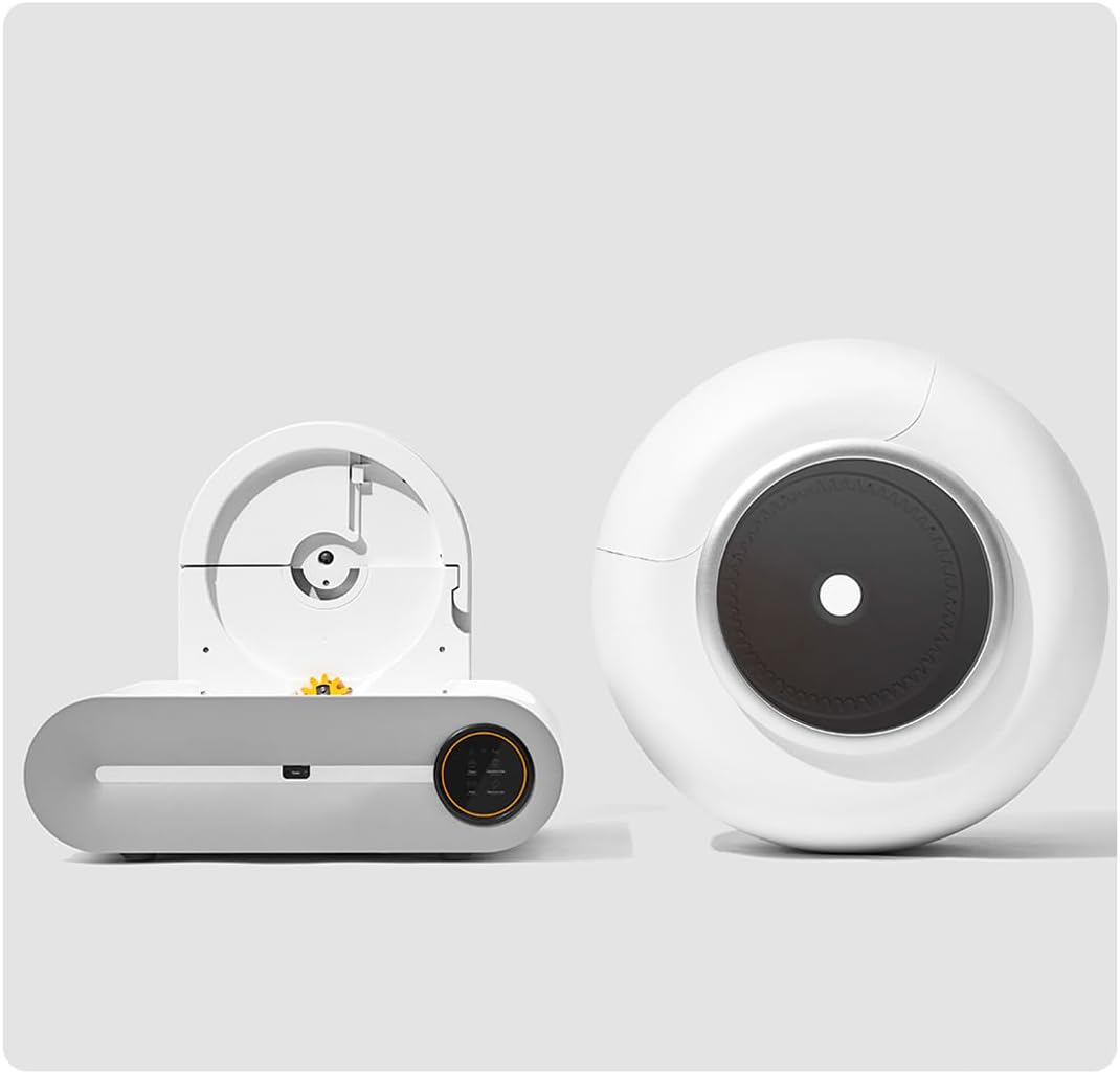 QraraZL Selbstreinigende Katzentoilette, Automatisches Katzenklo mit APP-Steuerung, Katzenklo Selbstreinigend, Smart Health Monitor (Automatisch)