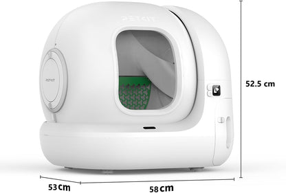 PETKIT Pura Max 2 Selbstreinigende Katzentoilette, 76L Katzenklo Selbstreinigend,xSecure,Geruchsbeseitigung,App-Steuerung,Große Fassungsvermögen,Automatisches Katzenklo für Mehrere Katzen