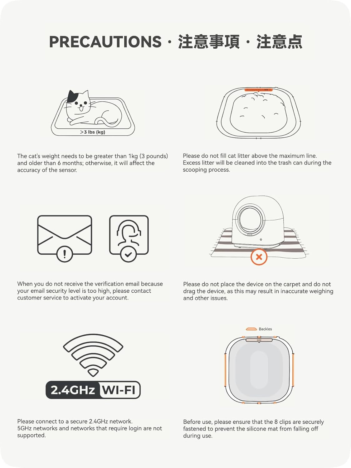 ABRCT Selbstreinigende Katzentoilette PRO, Katzenklo Selbstreinigend XXL, Wägbar, Hygienisch, Geruchsneutral, APP-Steuerung, Große Fassungsvermögen für Mehrere Katzen, mit Katzenstreu Matte