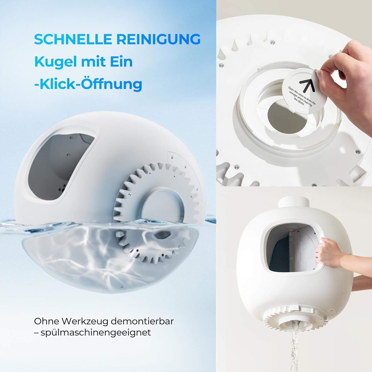 CATLINK Baymax Katzenklo Selbstreinigend, 70L XXL-Volumen, Verbessertem Schutz Gegen Seitliches Auslaufen, 7-facher Schutz, App-Steuerung und Mehrkatzenerkennung – Geeignet für mit Mehreren Katzen