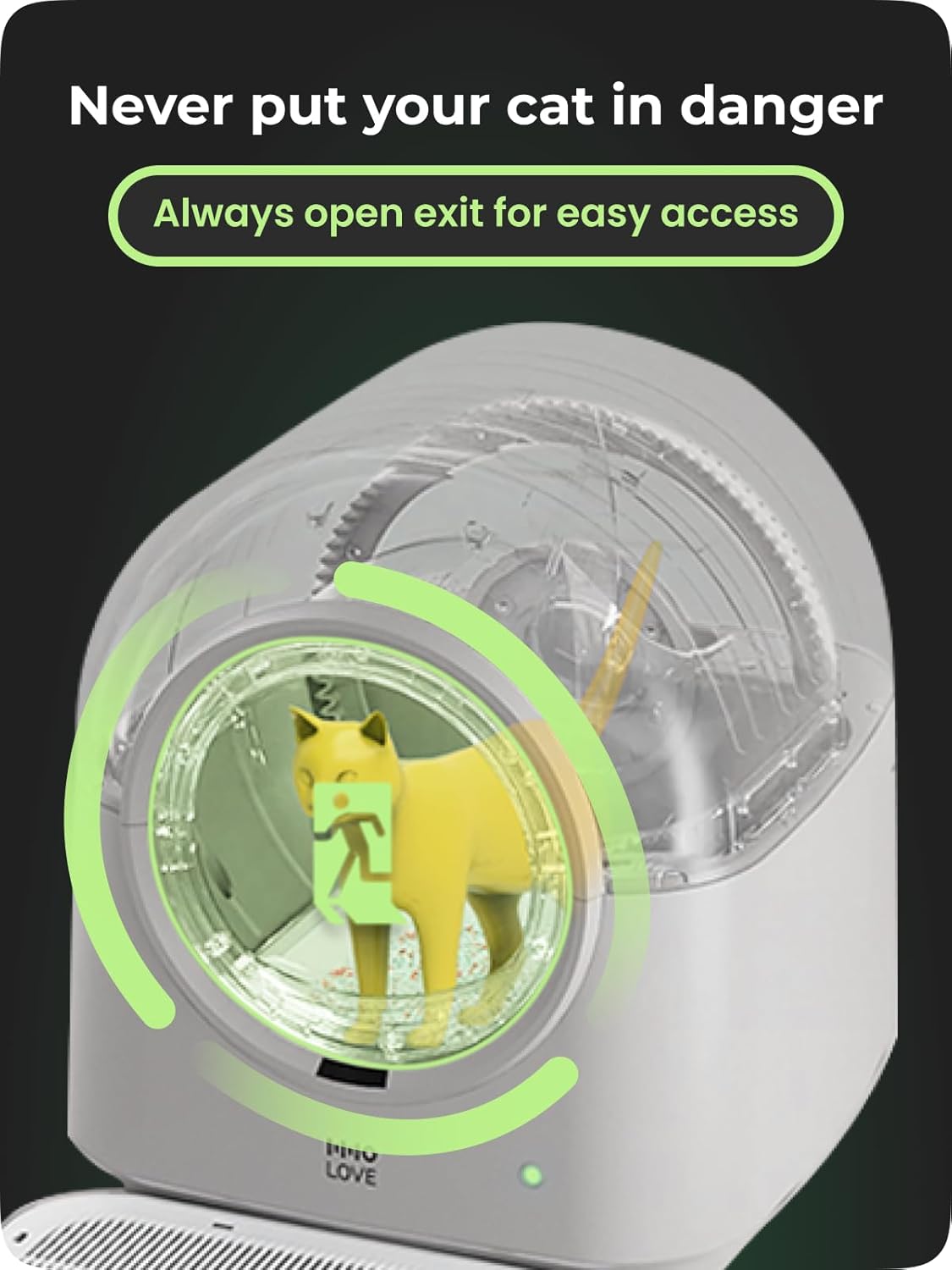 Katzenklo Selbstreinigend Katzentoilette Groß XXL, Automatisches Katzenklo Elektrisches, APP-Steuerung, Selbstreinigendes Katzenklo für 2 Katzen Mehrere Katzen, TY-PRO