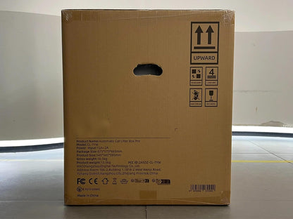 ABRCT Selbstreinigende Katzentoilette PRO, Katzenklo Selbstreinigend XXL, Wägbar, Hygienisch, Geruchsneutral, APP-Steuerung, Große Fassungsvermögen für Mehrere Katzen, mit Katzenstreu Matte