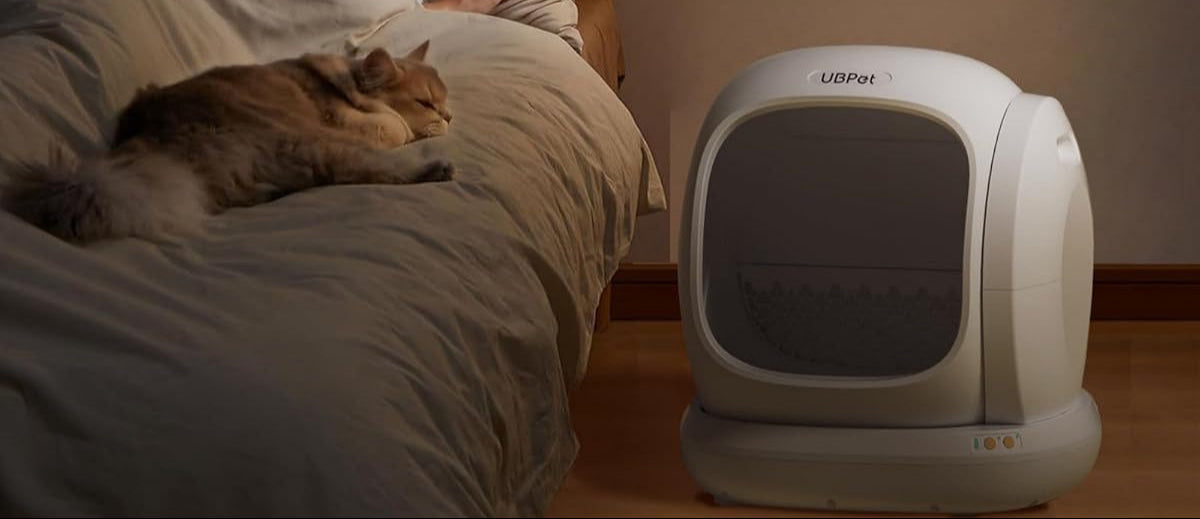 UBPET C20 Selbstreinigende Katzentoilette Katzenklo Selbstreinigend, Breite Öffnung/Großer Raum/Niedriger Einstieg/APP-Steuerung Selbstreiniges Katzenklo, Automatische Elektrisches Katzenklo